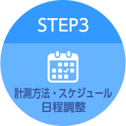 STEP3 計測方法・スケジュール日程調整